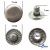 Кнопка металлическая "Альфа" с пружиной, 15 мм (уп. 720+/-20 шт), цвет никель - купить в Черкесске. Цена: 1 481.69 руб.
