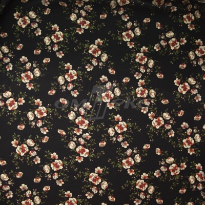 Плательная ткань "Фламенко" 3.1, 80 гр/м2, шир.150 см, принт растительный - купить в Черкесске. Цена 239.03 руб.