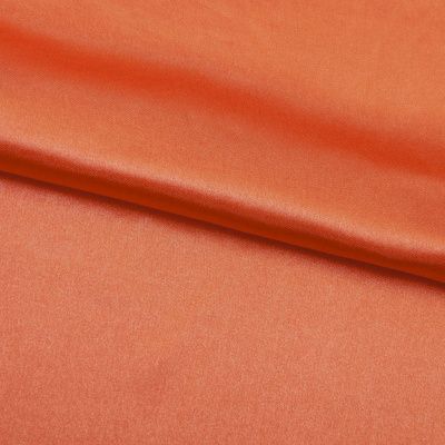 Поли креп-сатин 18-1445, 120 гр/м2, шир.150см, цвет оранжевый - купить в Черкесске. Цена 155.57 руб.