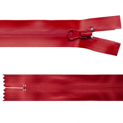 Молния водонепроницаемая PVC Т-7, 20 см, неразъемная, цвет (820)-красный - купить в Черкесске. Цена: 21.56 руб.