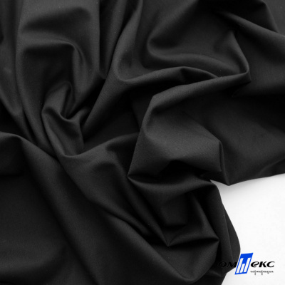 Ткань сорочечная Темза, 80%полиэстр 20%вискоза, 120 г/м2 ш.150 см, цв.черный - купить в Черкесске. Цена 269.93 руб.