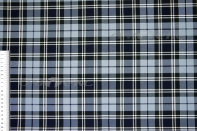 Ткань костюмная клетка Т7274 2004, 220 гр/м2, шир.150см, цвет т.синий/гол/бел - купить в Черкесске. Цена 