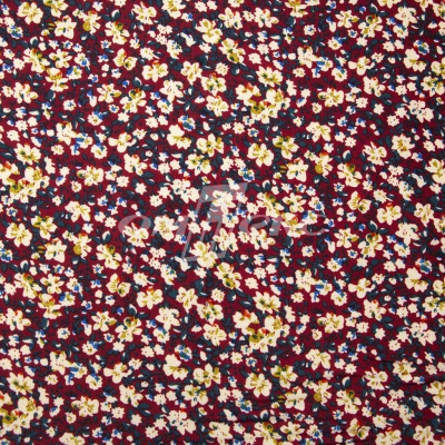 Плательная ткань "Софи" 5.1, 75 гр/м2, шир.150 см, принт растительный - купить в Черкесске. Цена 243.96 руб.