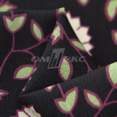 Плательная ткань "Фламенко" 10.1, 80 гр/м2, шир.150 см, принт растительный - купить в Черкесске. Цена 241.49 руб.