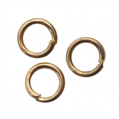 Кольцо  соединительное для бижутерии 4 мм, цв.-золото - купить в Черкесске. Цена: 0.41 руб.