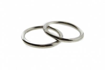 Кольцо металлическое d-32 мм, цв.-никель - купить в Черкесске. Цена: 3.54 руб.