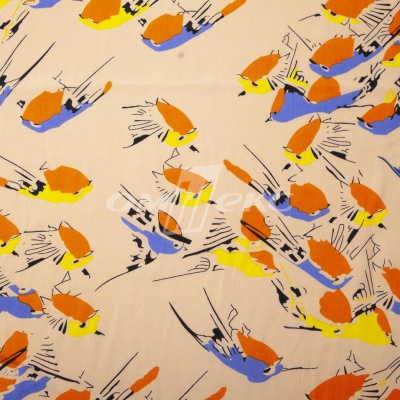 Плательная ткань "Софи" 14.1, 75 гр/м2, шир.150 см, принт птицы - купить в Черкесске. Цена 241.49 руб.