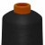 Нитки текстурированные кручёные, намот. 15 000 м, цвет чёрный - купить в Черкесске. Цена: 237.24 руб.