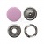 Кнопка рубашечная (закрытая) 9,5мм - эмаль, цв.003 - розовый - купить в Черкесске. Цена: 5.74 руб.