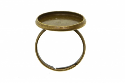 Заготовка для рукоделия металлическая фигурная для кольца 15мм - купить в Черкесске. Цена: 7.44 руб.