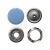 Кнопка рубашечная (закрытая) 9,5мм - эмаль, цв.182 - св.голубой - купить в Черкесске. Цена: 5.74 руб.