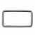 Рамка металлическая прямоугольная, 40 х 15 мм- тём.никель - купить в Черкесске. Цена: 4.60 руб.
