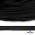 Шнур плетеный d-8 мм плоский, 70% хлопок 30% полиэстер, уп.85+/-1 м, цв.- чёрный - купить в Черкесске. Цена: 735 руб.