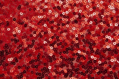 Сетка с пайетками №18, 188 гр/м2, шир.130см, цвет красный - купить в Черкесске. Цена 371 руб.