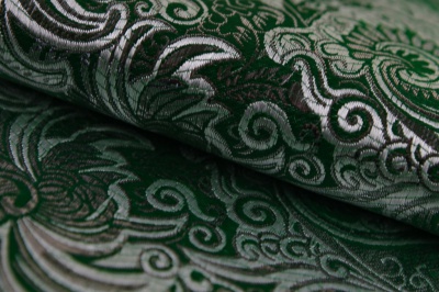 Ткань костюмная жаккард, 135 гр/м2, шир.150см, цвет зелёный№4 - купить в Черкесске. Цена 441.94 руб.