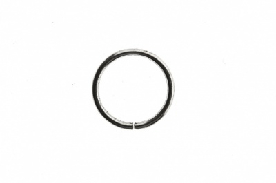Кольцо металлическое d-15 мм, цв.-никель - купить в Черкесске. Цена: 2.45 руб.