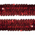 Тесьма с пайетками 3, шир. 30 мм/уп. 25+/-1 м, цвет красный - купить в Черкесске. Цена: 1 087.39 руб.