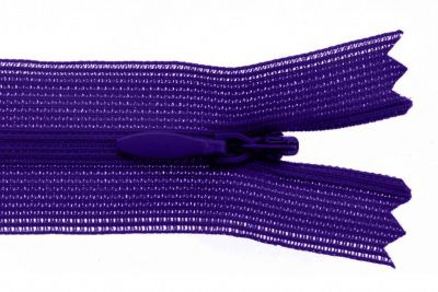 Молния потайная Т3 866, 50 см, капрон, цвет фиолетовый - купить в Черкесске. Цена: 8.62 руб.
