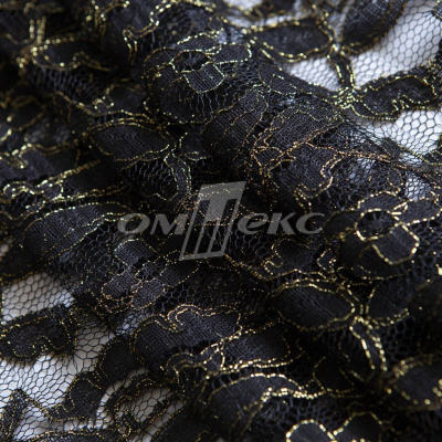 Кружевное полотно XD LACE 1-4, 80 гр/м2, шир.150см, цвет чёрный - купить в Черкесске. Цена 245.94 руб.