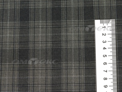Ткань костюмная клетка 25235 2004, 185 гр/м2, шир.150см, цвет серый/бел - купить в Черкесске. Цена 