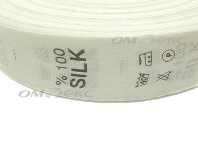 Состав и уход за тк.100% Silk (1000 шт) - купить в Черкесске. Цена: 520.46 руб.