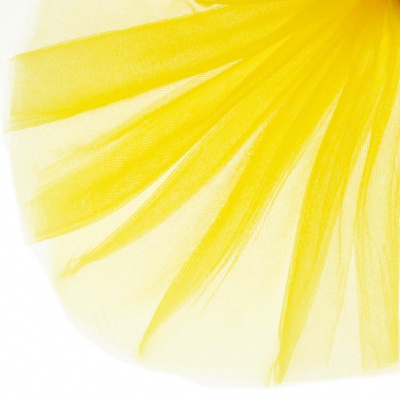 Фатин блестящий 16-70, 12 гр/м2, шир.300см, цвет жёлтый - купить в Черкесске. Цена 109.72 руб.